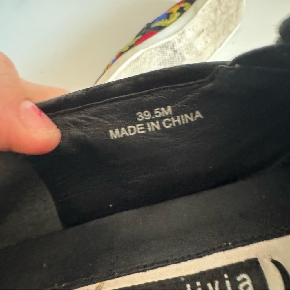 Alice + Olivia‎ Sasha floral embroidered slip on shoes size 39.5 (US 9) - Picture 11 of 12